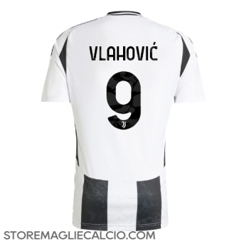 Juventus Dusan Vlahovic #9 Maglia Gara Casa Repliche 2024-25